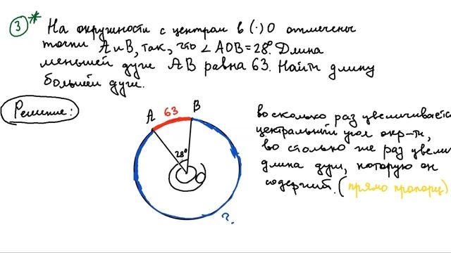 прямая пропорциональность центрального угла и длины соответствующей дуги окружности смотреть онлайн