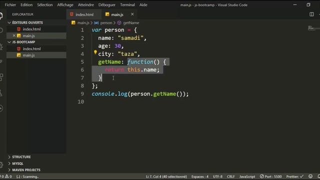 Javascript darija from scratch includes (nodejs & react js) | objects) смотреть онлайн