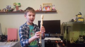 Блок-флейта Урок №2.  (Ноты 2-й октавы)