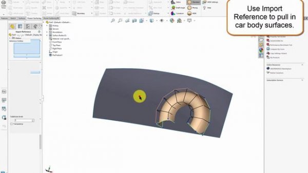 Creation of a Car Fender with Power Surfacing