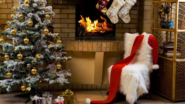 Christmas Piano Music 🎄 Christmas ambience 🎄 Fireplace Sounds 🎅 смотреть онлайн