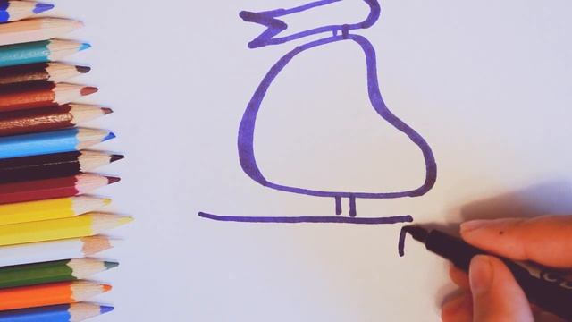 Как нарисовать кораблик. Рисуем корабль. Рисование для малышей смотреть онлайн
