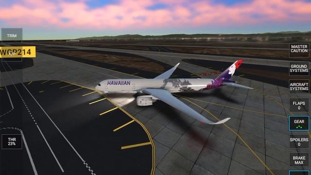 HAWAIIAN Airlines landing in Los Angeles (LAX) - Airbus A350-900 смотреть онлайн