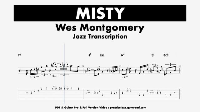 (Transcription) Misty - Wes Montgomery