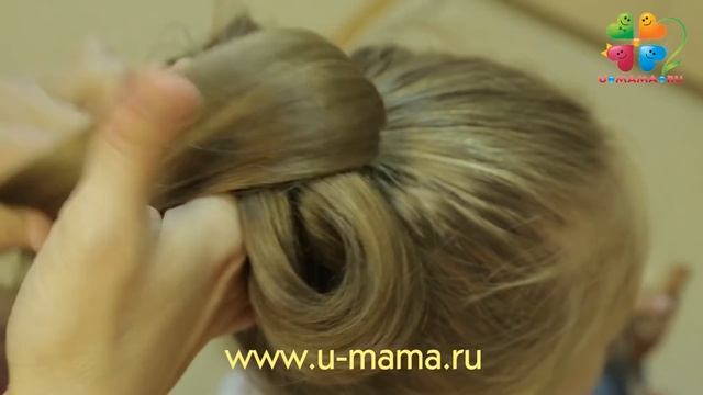 Простая прическа. Бантик из волос смотреть онлайн