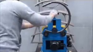 Гибка круглой трубы. Трубогиб универсальный с электроприводом.