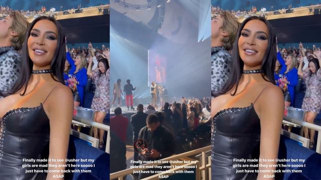 Kim Kardashian is Sing and Dancing at Usher's Concert Las Vegas - (VIDEO) смотреть онлайн