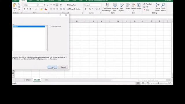 Convert Text Into Picture MS Excel 2019 #Shortclip
