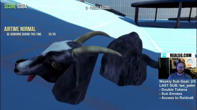 Goat Simulator - Tall Goat, Feather Goat, Slo-Mo, and Mayhem смотреть онлайн