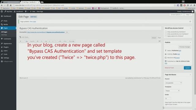 WP Cassify - Bypass cas authentication смотреть онлайн