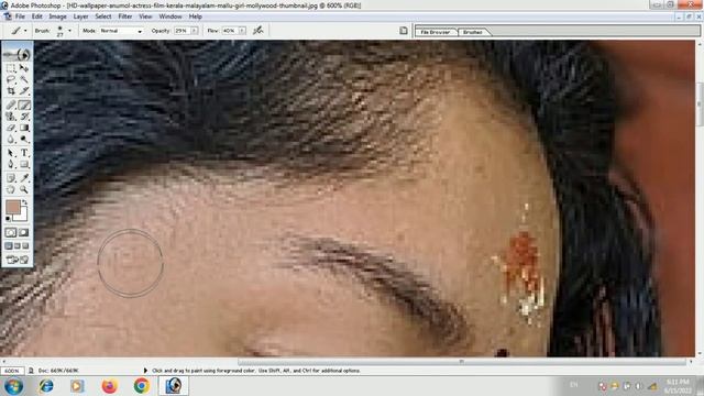 How to use Brush tool in Adobe Photoshop 7.0//Brush tool ka istemal//In Hindi language смотреть онлайн