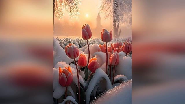 Тюльпаны на снегу смотреть онлайн