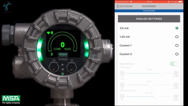 Calibration Of MSA X5000 Gas Sensor By Using The X/S Connect App
