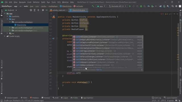 Media Player | Android Studio