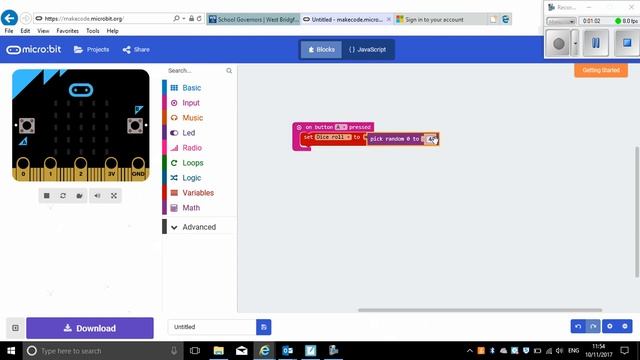 Microbit Tutorial 7 Random number generator смотреть онлайн