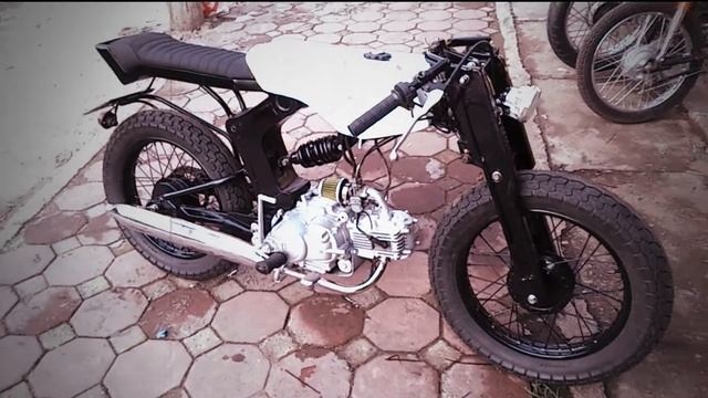 Yamaha Crypton 110cc cafe racer build смотреть онлайн