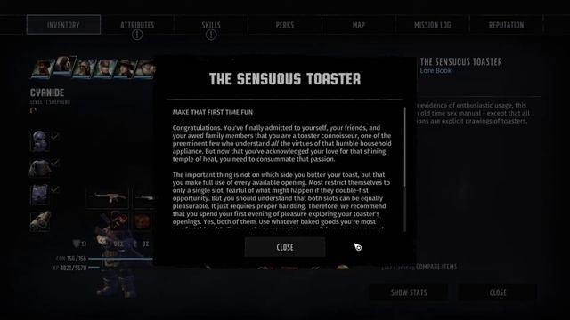 Wasteland 3: Toaster Love Manual! Sensuous Toaster! смотреть онлайн