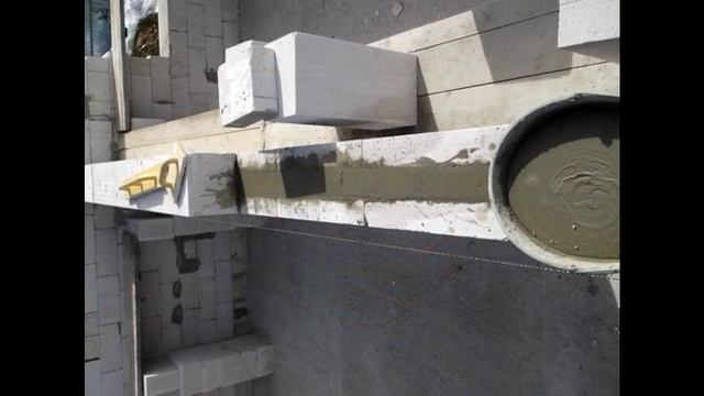 Кладка газосиликатных блоков Перемычки и армирование Фотоотчет Чертеж смотреть онлайн