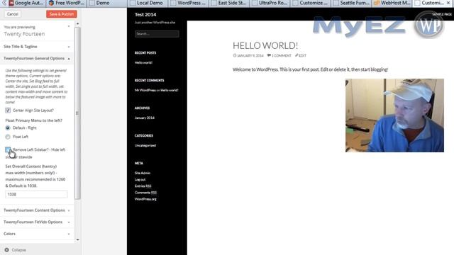 Hide Left Sidebar Twenty Fourteen Theme - WordPress смотреть онлайн