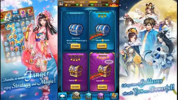 Goddess Legend Android/IOS Harem Game Gameplay