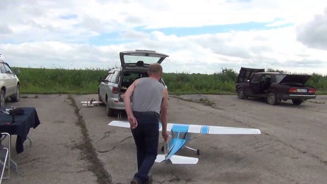 RC Cesssna 152 2.7m 11.5 kg | first flight смотреть онлайн