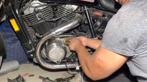 Honda Shadow Vt1100 1985  Stator replacement