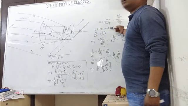Astronomical Telescope ray diagram and magnification in case image formed at infinity смотреть онлайн