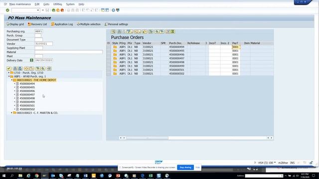 SAP Purchasing:Mass Update Multiple Purchase Order by Tran Code MASS_EKKO in SAP ECC and SAP S/4HAN смотреть онлайн