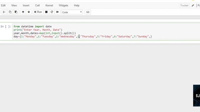 Finding Day Using Any Date in Python | Jupyter Notebook | Calendar смотреть онлайн
