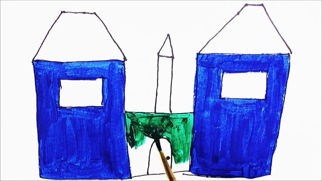 How to draw a Castle | Как нарисовать Замок | Рисуем с детьми смотреть онлайн