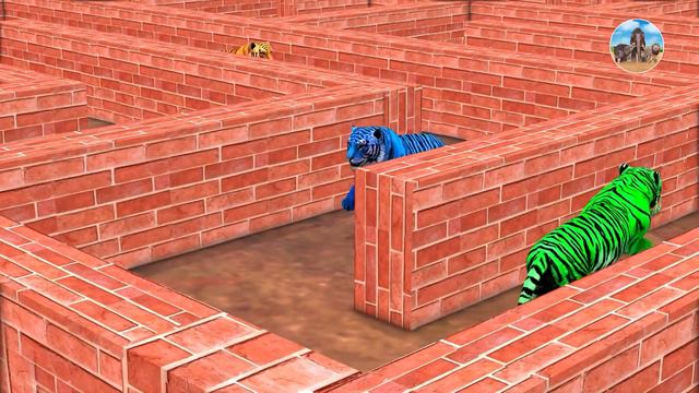 Temple Run Funny Monkey Run away From Zombie Tigers | Zombie Monkey vs Giant Tigers Animal Fight смотреть онлайн