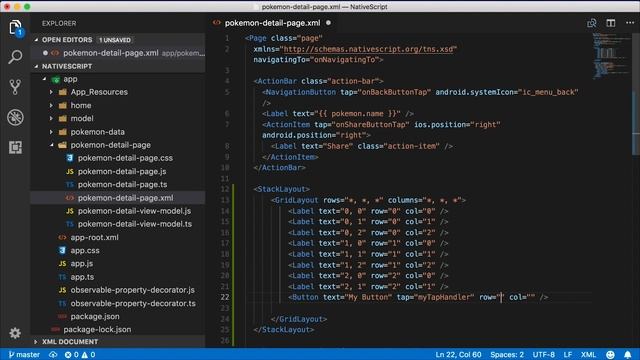 Using NativeScript Snippets смотреть онлайн