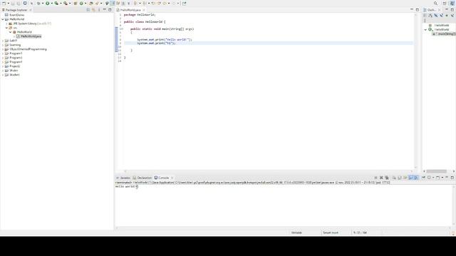 (1) How to create a Java Project and print out "Hello world!" смотреть онлайн