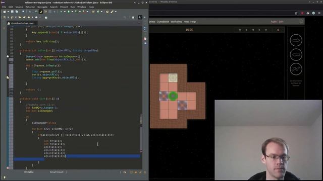 Sokoban game: Solve with Java (★★★) смотреть онлайн