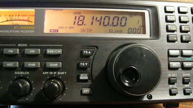 18140khz,Ham Radio,ZD7FT(Jamestown,St Helena Island) 07-10UTC. смотреть онлайн