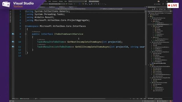 Visual Studio Toolbox Live - Clean Architecture for ASP.NET Core Apps смотреть онлайн