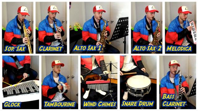 Pokemon Music from the TV Anime Series (Alto Sax/Ensemble Cover) смотреть онлайн