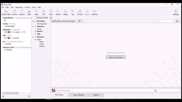 SourceTree - Paso parcial de código y solución de conflictos смотреть онлайн
