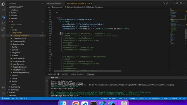 React Native Movie Stream App - iOS Setup - EP-3 смотреть онлайн