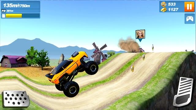 МОНСТР ТРАКИ ЧУМОВЫЕ ГОНКИ в стиле ХОТ ВИЛС MONSTER TRUCK 4 прохождение игры смотреть онлайн