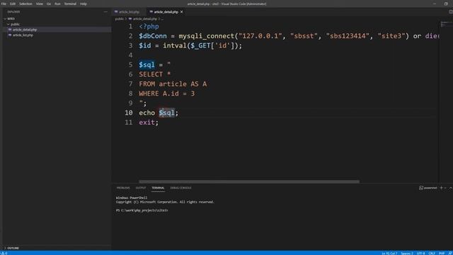 21 07 05, PHP DB 연동 기초, 3부, 게시물 상세페이지 смотреть онлайн