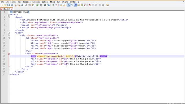 Bootstrap Complete Course # 26/65 Dynamic Pills and Tabs смотреть онлайн