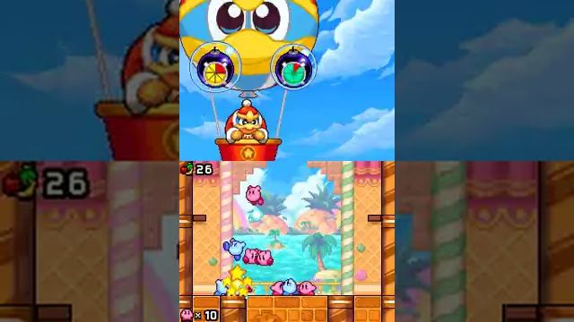 Kirby Mass Attack - World 3 Boss смотреть онлайн