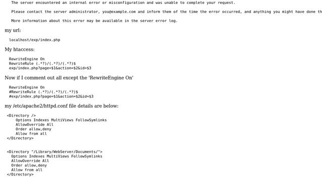 Mod_rewrite issue in setting up on Snow Leopard смотреть онлайн