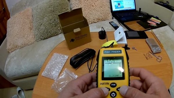 Fish Finder. Самый дешевый эхолот. ОБЗОР И РЫБАЛКА !