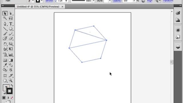 Использование инструмента Divide в Adobe Illustrator CS4 (23/39) смотреть онлайн