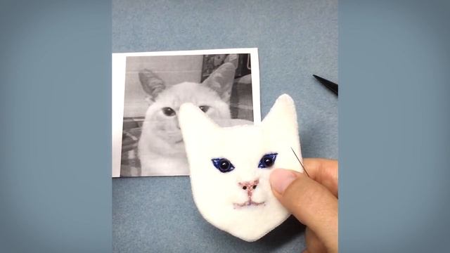 МК Вышивка Котика Бисером на Граненую Сумочку смотреть онлайн