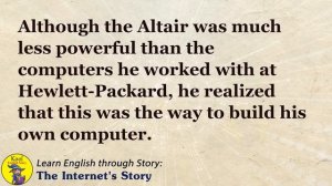 Learn English through Story - Level 5 – The Internet's Story