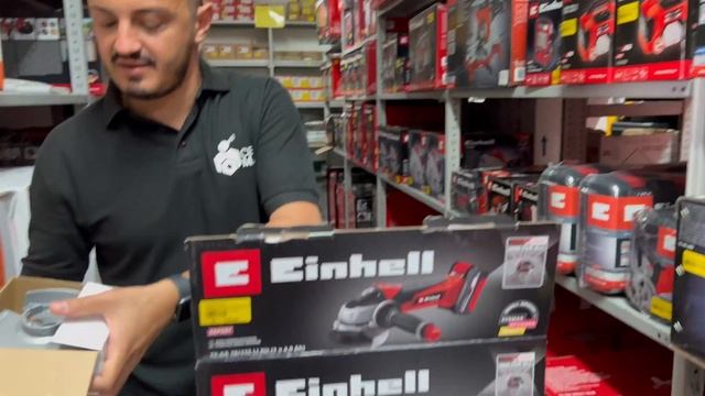 Unboxing smerigliatrice Einhell TE-AG 18/115 Li смотреть онлайн