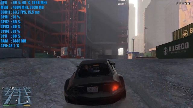 Ryzen 1200 + GTX 1050 TI - GTA V Gameplay - 1080p Very High Settings смотреть онлайн